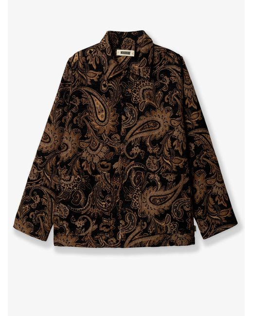 Woodbird Black Wbblade Rong Jacket With Paisley Print for men