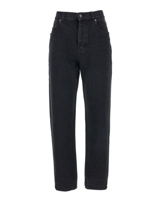 Saint Laurent Blue Vanessa Five-Pocket Style Jeans