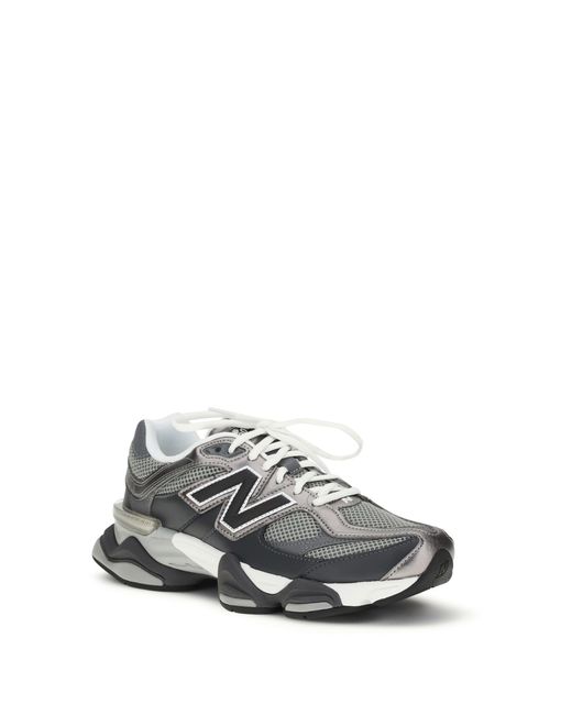 New Balance White Sneakers Abzorb Pod 9060 Upper Fabric Trainers