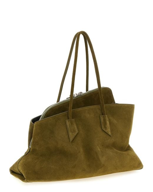 The Attico Green Bovine Leather Shoulder Bag