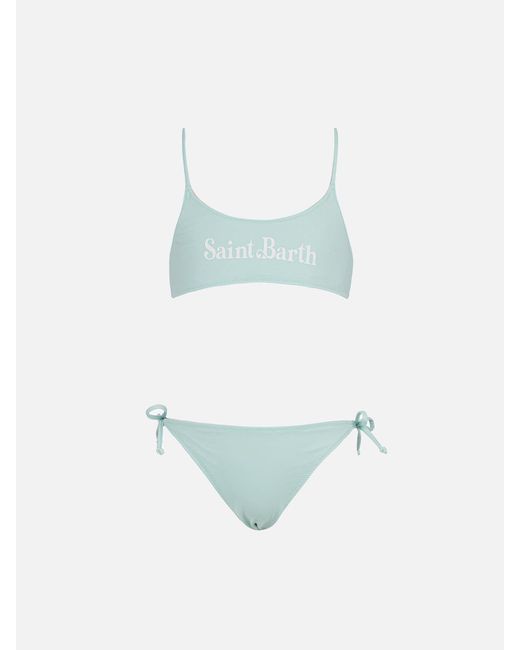 Mc2 Saint Barth Blue Girl Double Face Bralette Bikini Jaiden