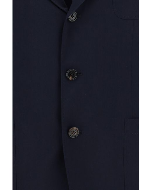 Brunello Cucinelli Blue Blazers E Vests for men