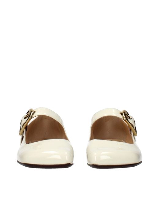 Chloé Natural Leather Ballet Flats