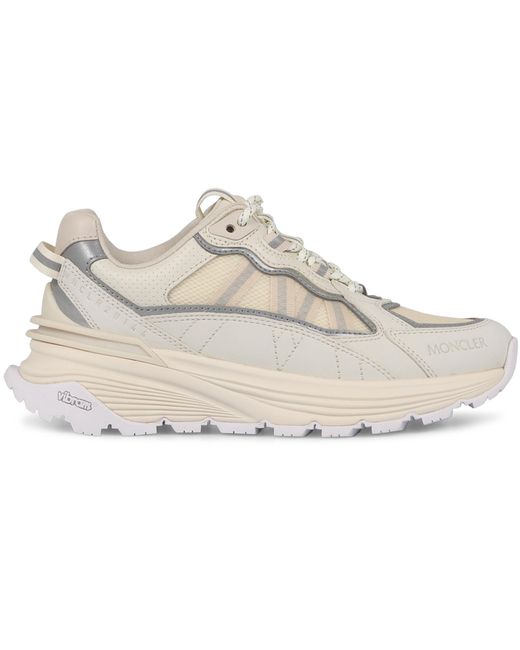 Moncler White Lite Low-Top Sneakers Polyamide Trainers