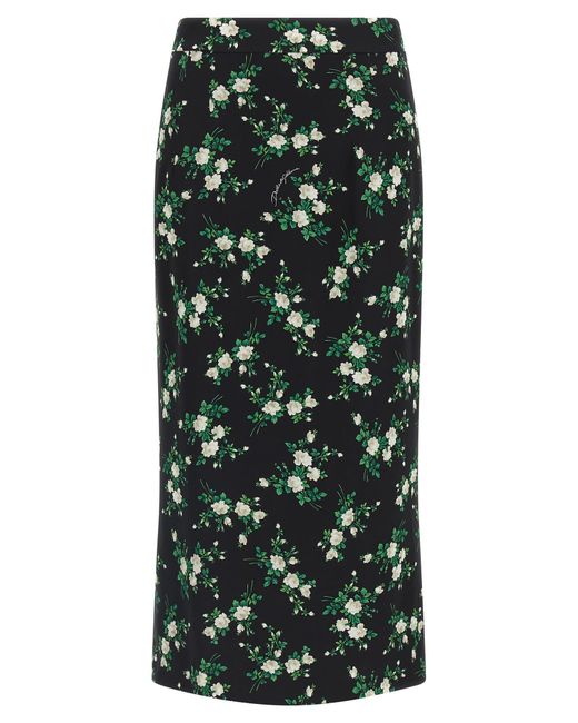 Dolce & Gabbana Green 'Fiorellini' Skirt