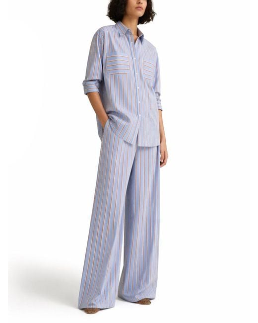 Dries Van Noten Blue Cotton Shirt