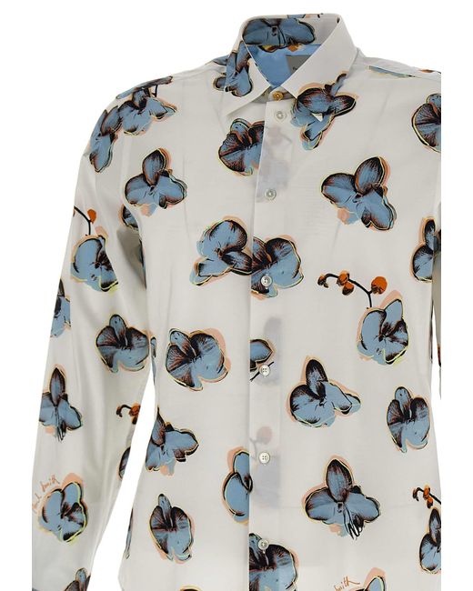 Paul Smith White Cotton And Viscose Shirt for men