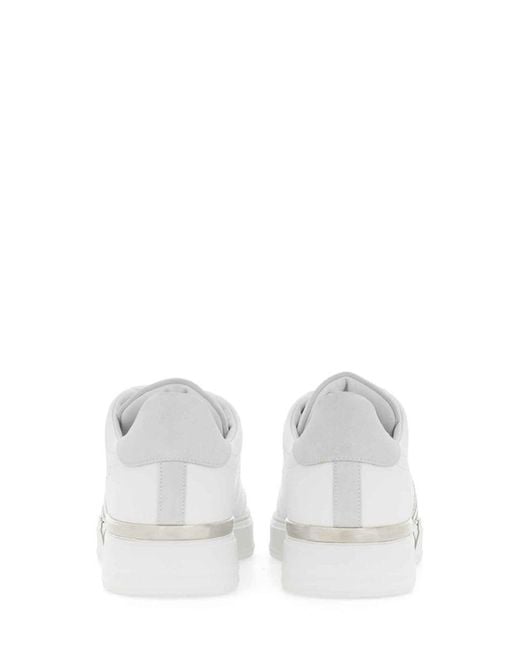 Philipp Plein White Sneaker With Logo Cow Leather Trainers for men