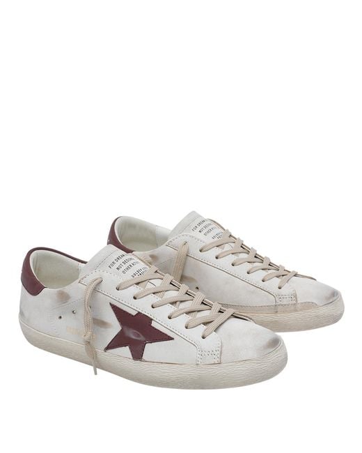 Golden Goose Deluxe Brand Gray Sneakers Calf Leather/Rubber Sole for men