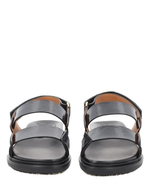 Marni Brown Sandal Fussbett Calf Leather