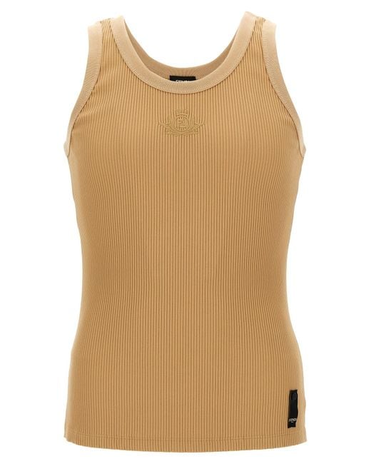 Fendi Natural Crest Tank Top for men