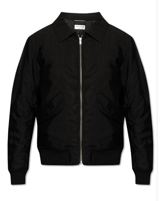 Saint Laurent Black Bomber Jacket, for men