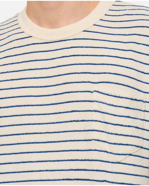 Howlin' By Morrison Gray Stripes Cotton T-Shirt for men