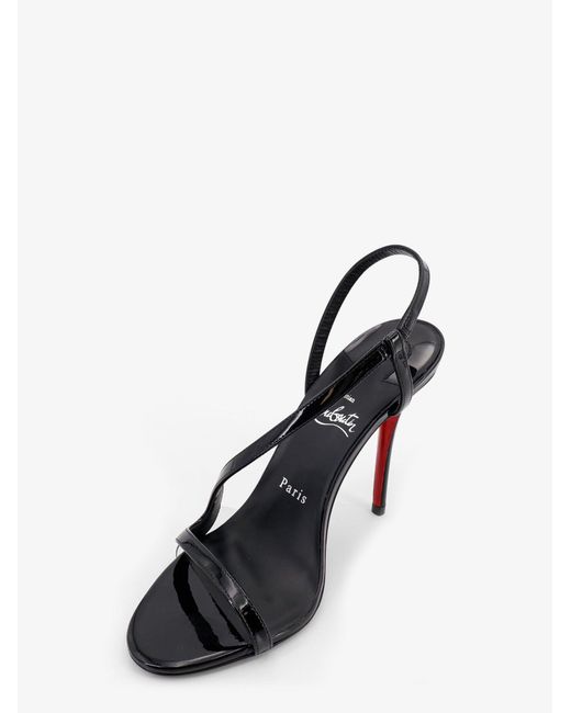 Christian Louboutin Black Sandals Rosa Z Patent Leather