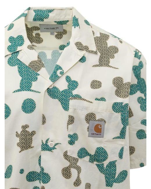Carhartt White Cactus Print Shirt for men