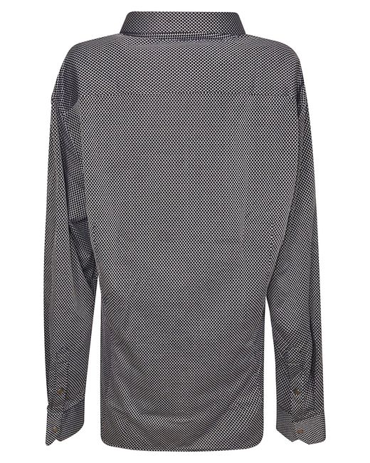 Giorgio Armani Gray Zip Shirt for men