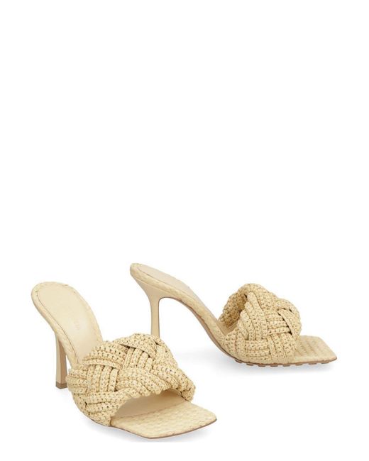 Bottega Veneta Metallic Lido Mules