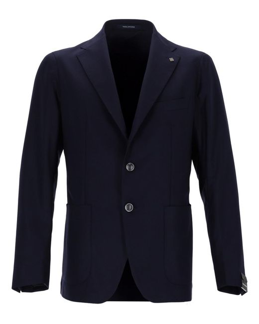 Tagliatore Blue Montecarlo Blazer Virgin Wool Jacket for men