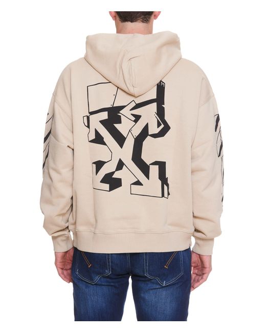 Off White c o Virgil Abloh Graffiti Outline Skate Hoodie in
