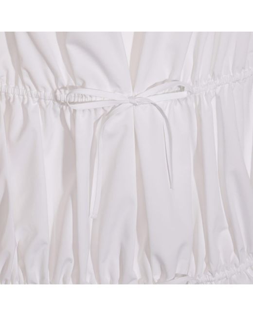 Alaïa White Cotton Mini Dress