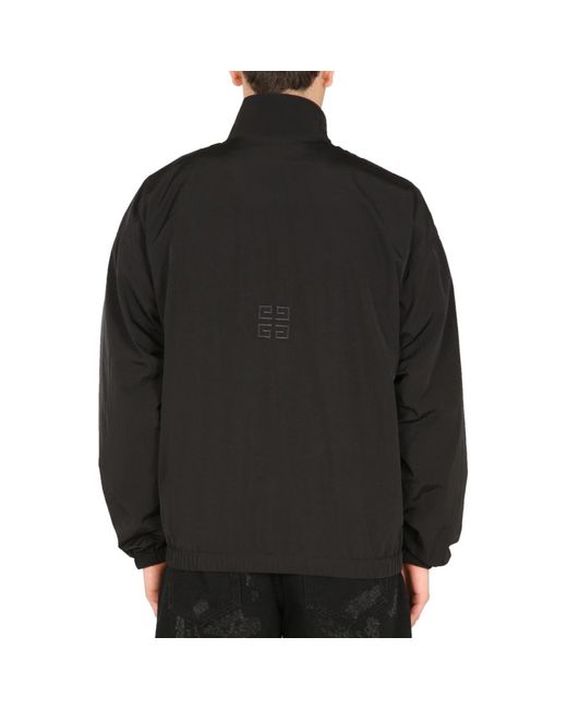 Givenchy Black Logo Windbreaker Jacket for men