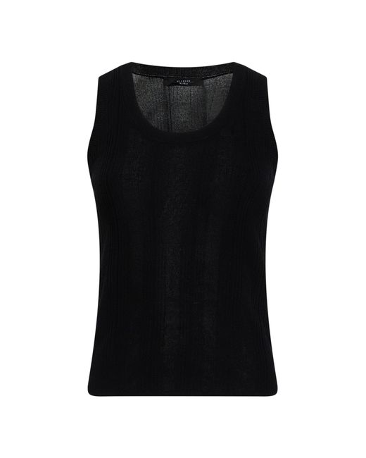 Weekend by Maxmara Black Tank Top Viscose