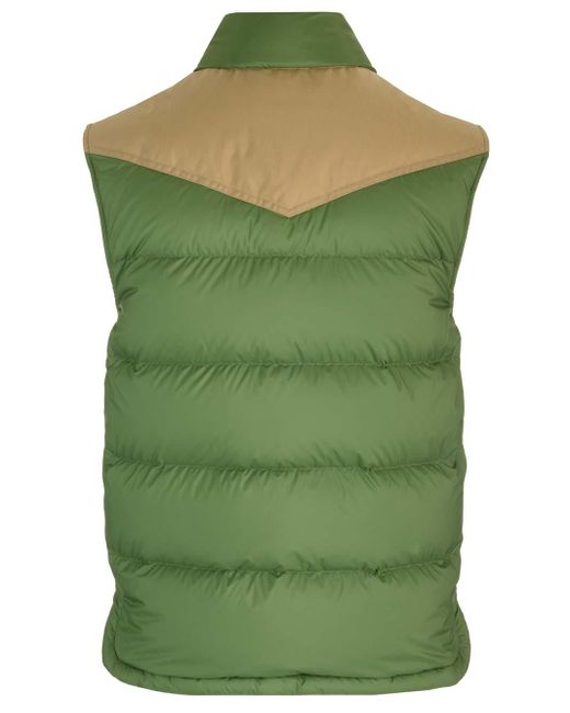 3 MONCLER GRENOBLE Green Veny Padded Vest for men