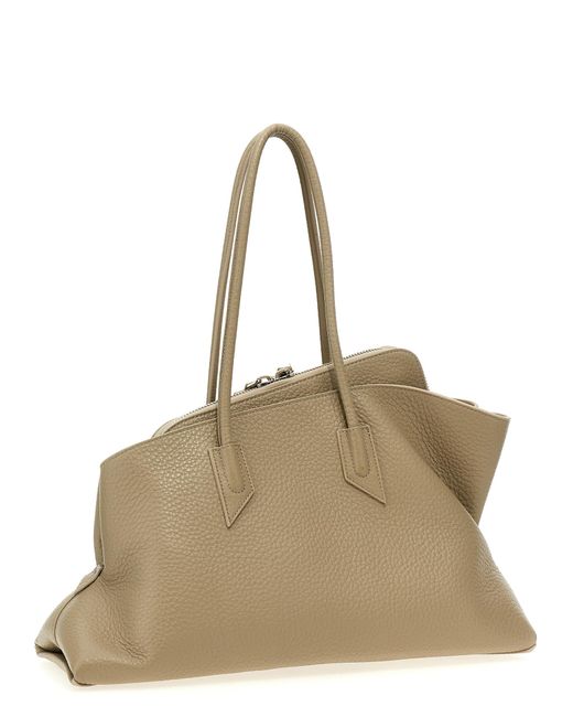 The Attico Natural La Passeggiata Medium Shoulder Bags