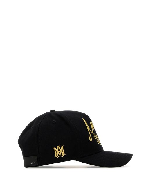 Amiri Black Hollywood Canvas Hat for men