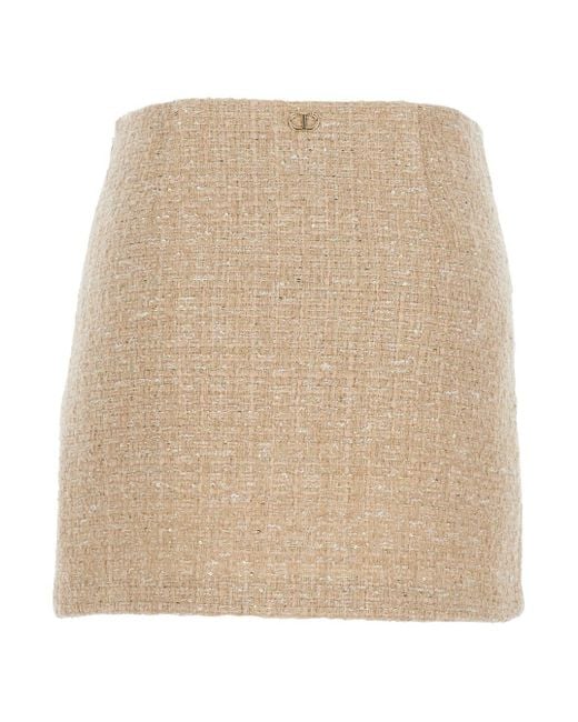 Twinset Natural Minigonna