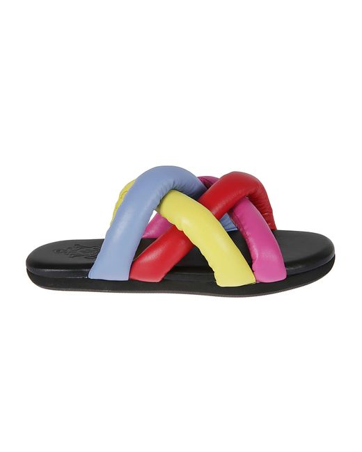 Moncler Genius Multicolor Braided Sliders