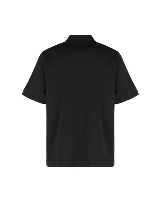 Roberto Collina Black Cotton Polo Shirt for men