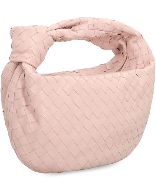 Bottega Veneta Pink Teen Jodie Leather Shoulder Bag