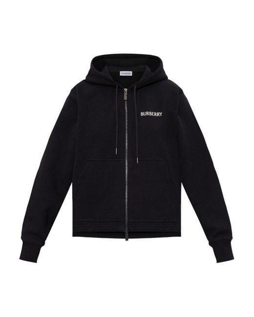 Burberry Blue Zip-Up Hoodie