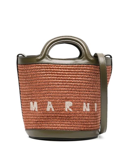 Marni Brown Tropicalia Mini Bag