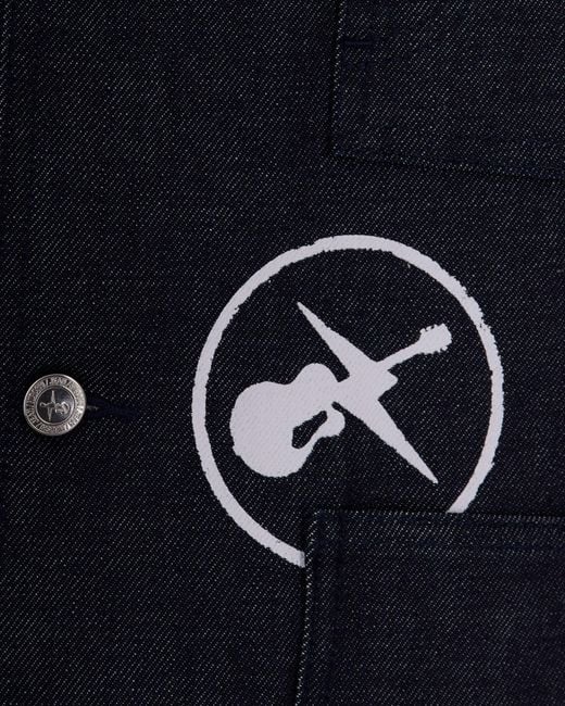A.P.C. Blue Jacket Grand Jack Frgmt Cotton Shirt for men