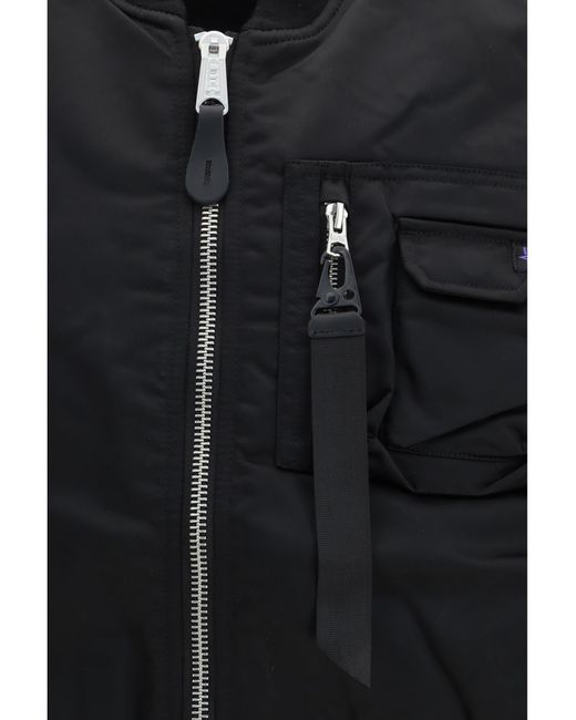 Alpha Industries Black Ma-1 Base Vest Nylon Blazers E Vests for men