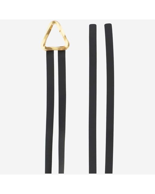 Bottega Veneta Black Belt Grasp Leather Calfskin