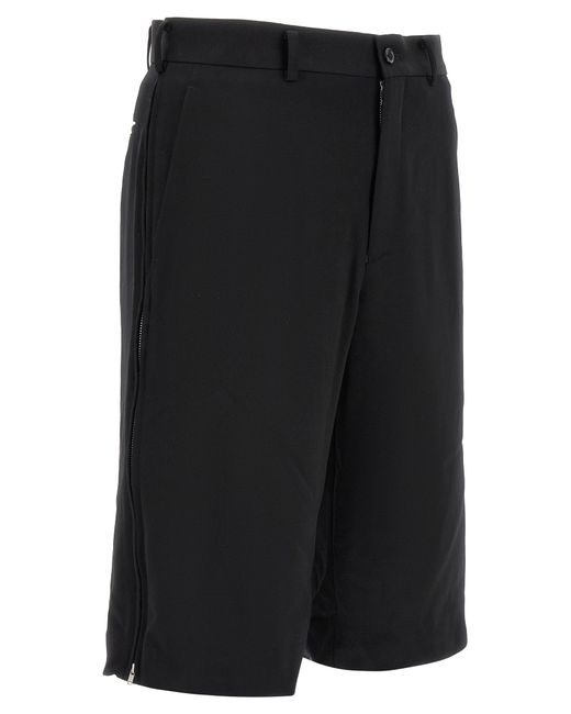 Comme des Garçons Black Wool Bermuda Shorts for men