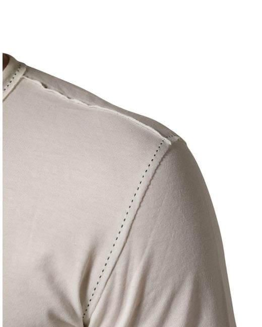 Dolce & Gabbana Gray Long Sleeves Henley Pullover Sweater Cotton Clothing for men
