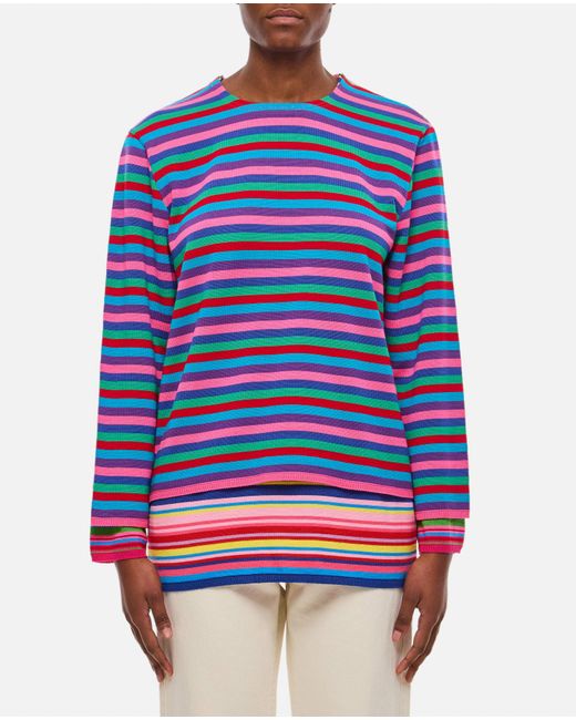 Comme des Garçons Blue Striped Sweater