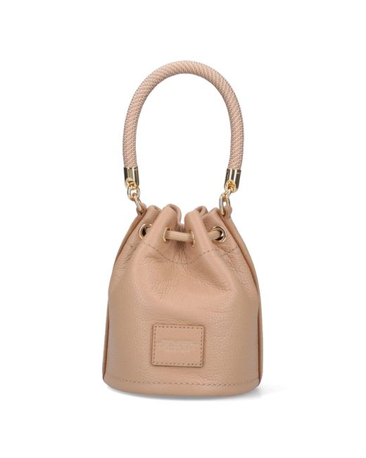 Marc Jacobs Natural "the Leather Bucket" Mini Bag