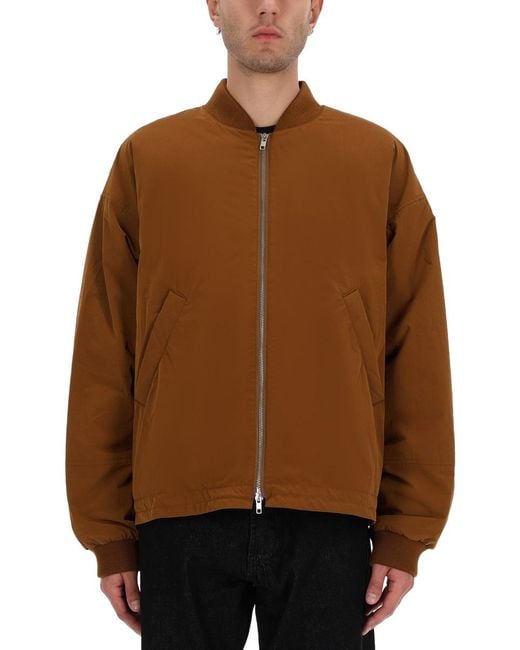 YMC Brown Bomber Basement Jacket Polyester for men