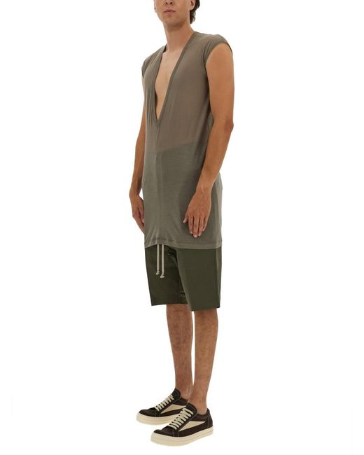 Rick Owens Green Bela" Shorts for men
