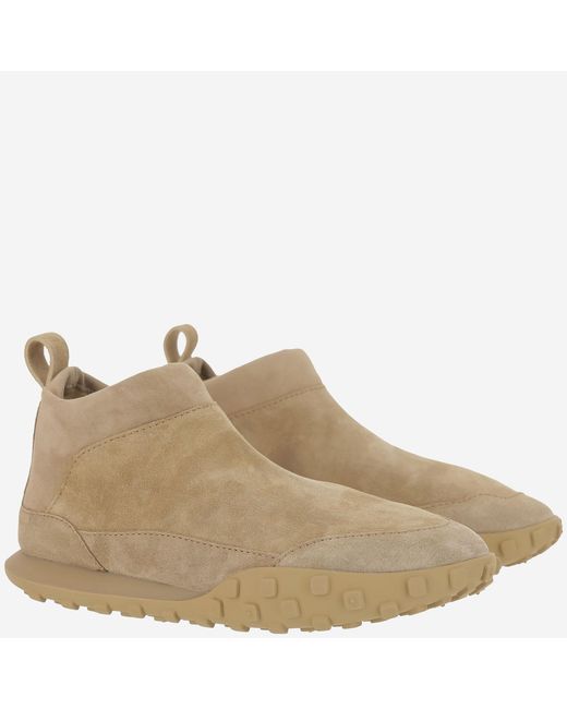 Jil Sander Natural Suede Leather Sneakers Trainers