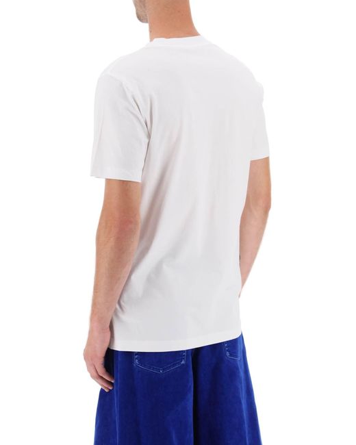Marni White Multicolor Logo Print T Shirt for men