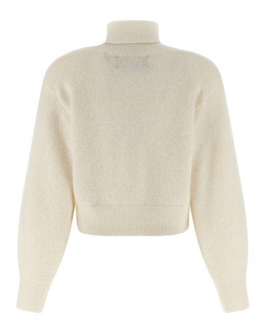 ROTATE BIRGER CHRISTENSEN Natural Scarf Cardigan