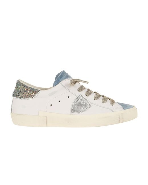 Philippe Model White Prsx Low Calf Leather