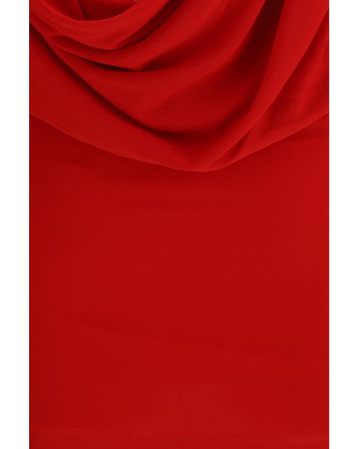 Jacquemus Red La Robe Mistral Dress Viscose; Polyamide