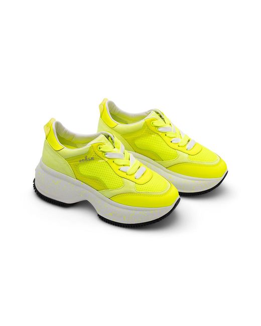Hogan Yellow Platform Sneakers